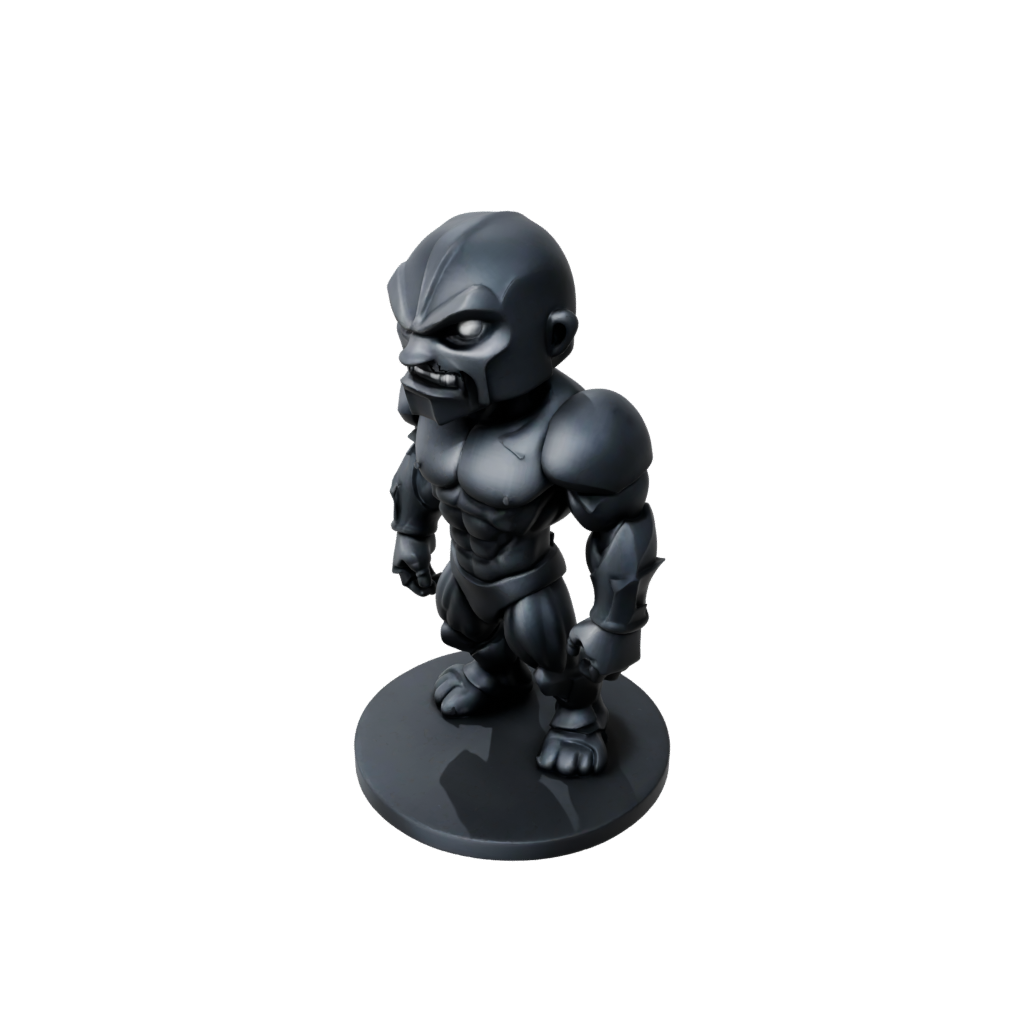 Obsidian Chibi Earth Golem Colossus