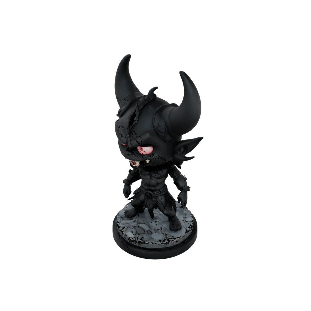 Obsidian Chibi Oni Demon