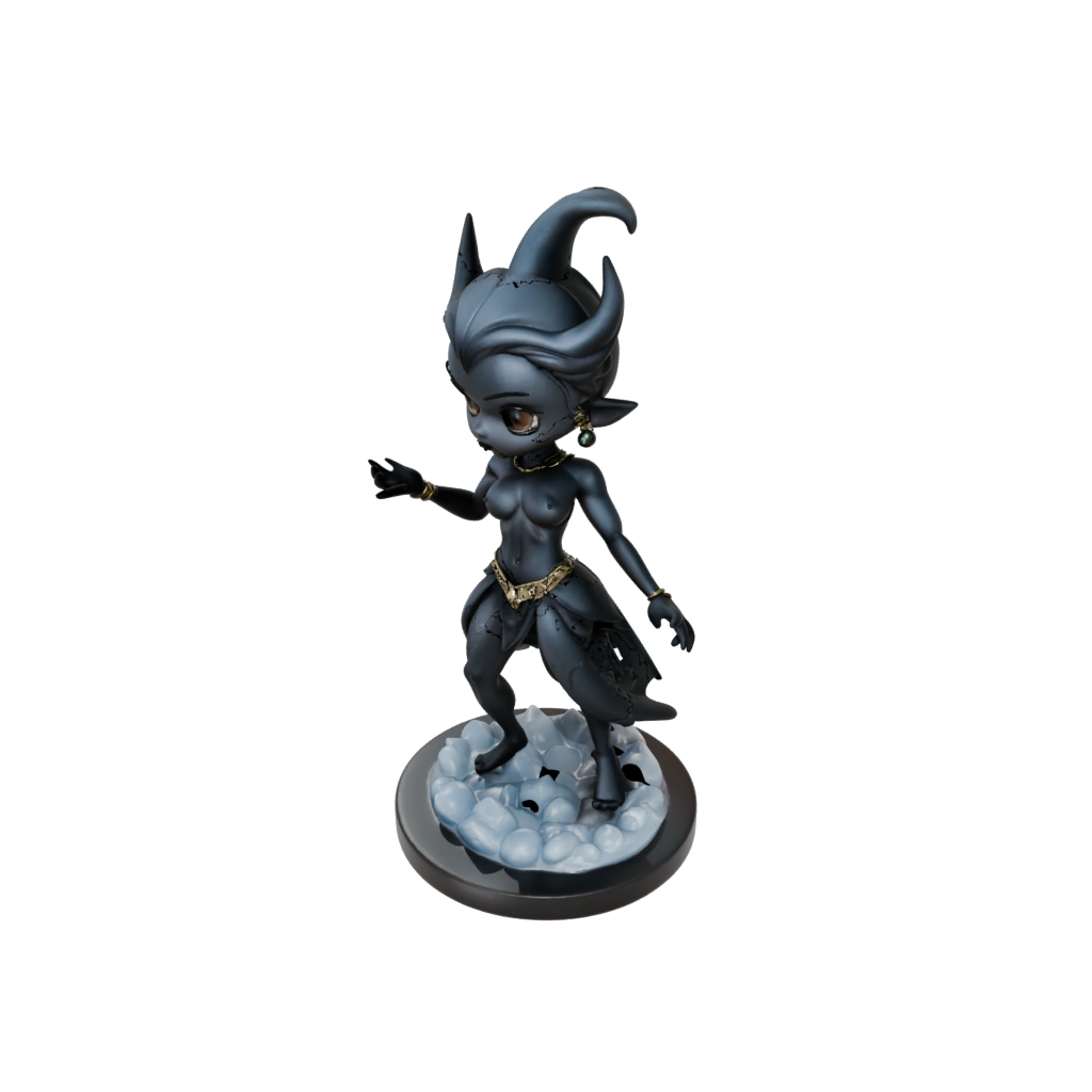 Obsidian Chibi Storm Djinn