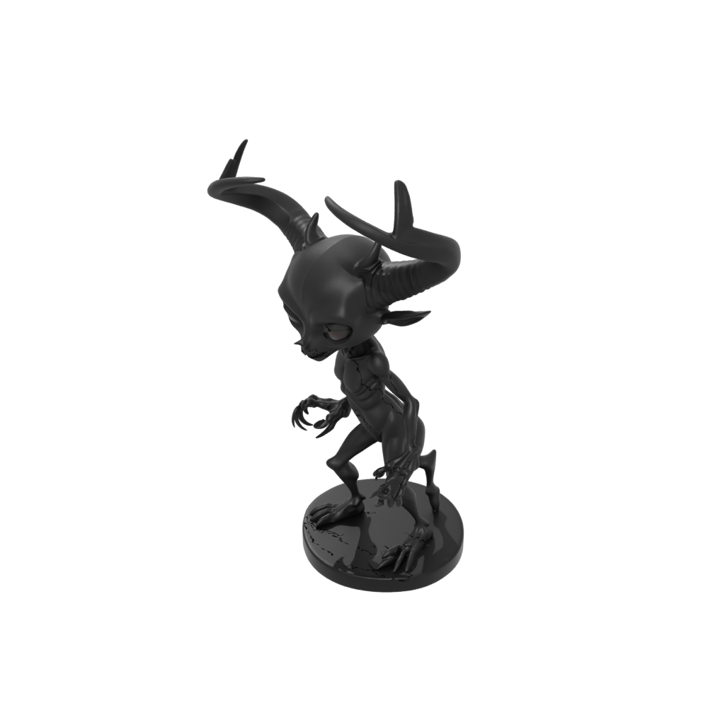 Obsidian Chibi Wendigo