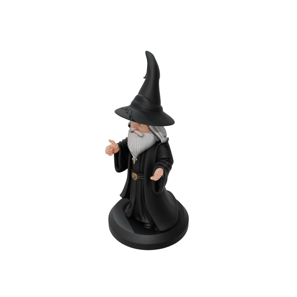 Obsidian Chibi Wise Wizard Figure