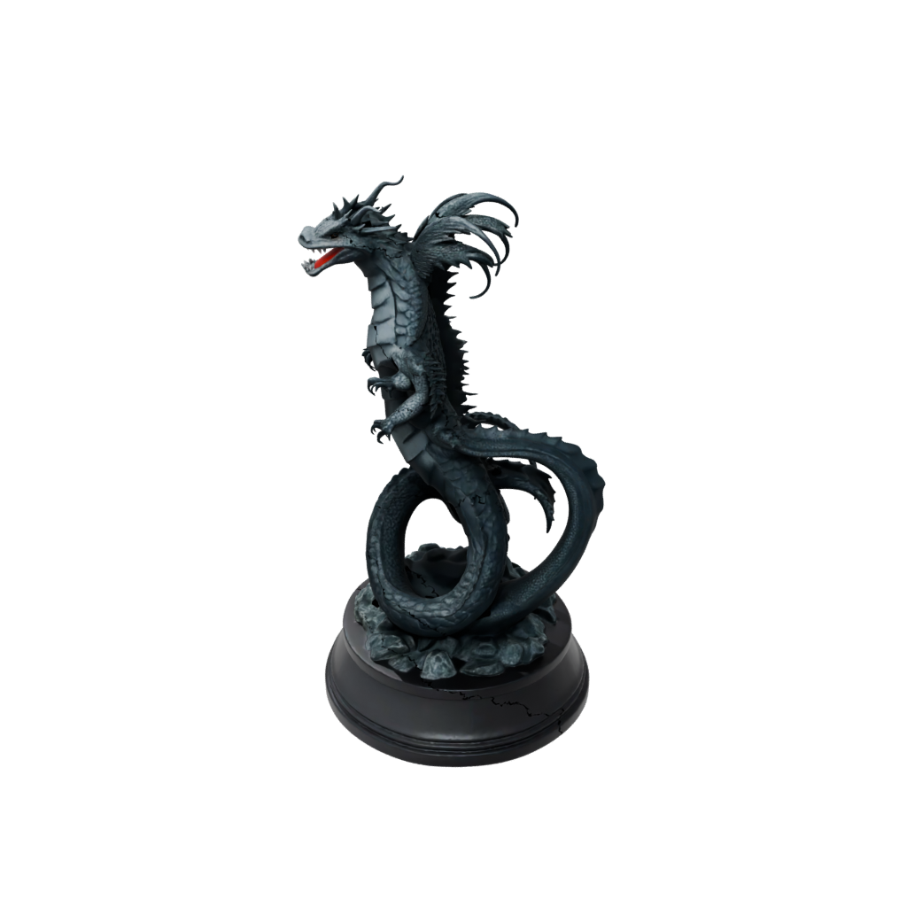 Obsidian Scene Basilisk Serpent