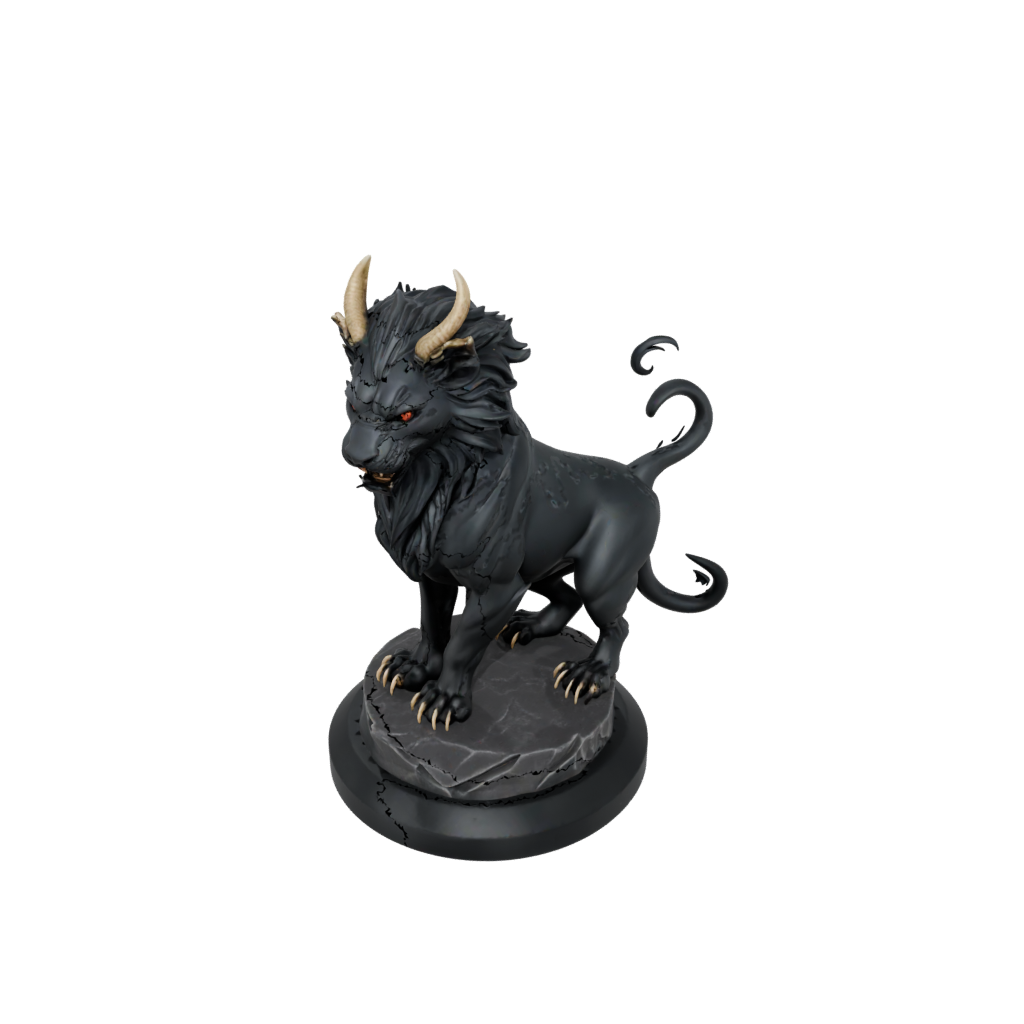 Obsidian Scene Chimera Beast