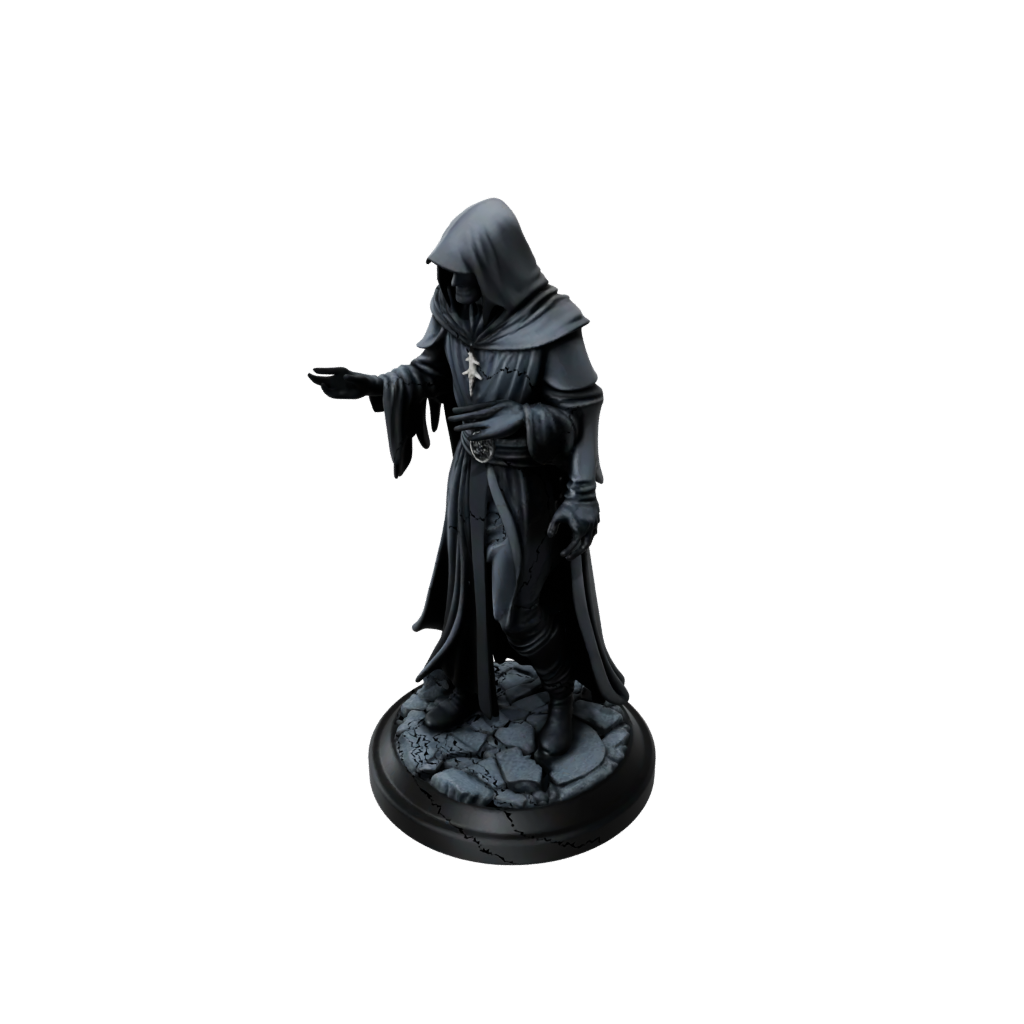 Obsidian Scene Dark Sorcerer Figurine