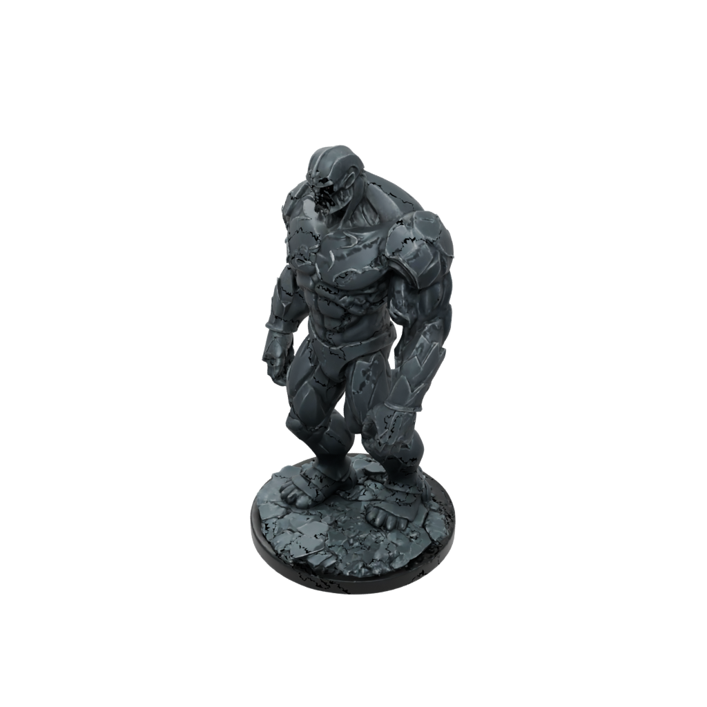 Obsidian Scene Earth Golem Colossus