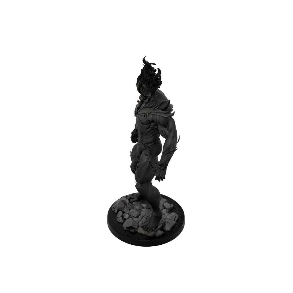 Obsidian Scene Fire Elemental Titan