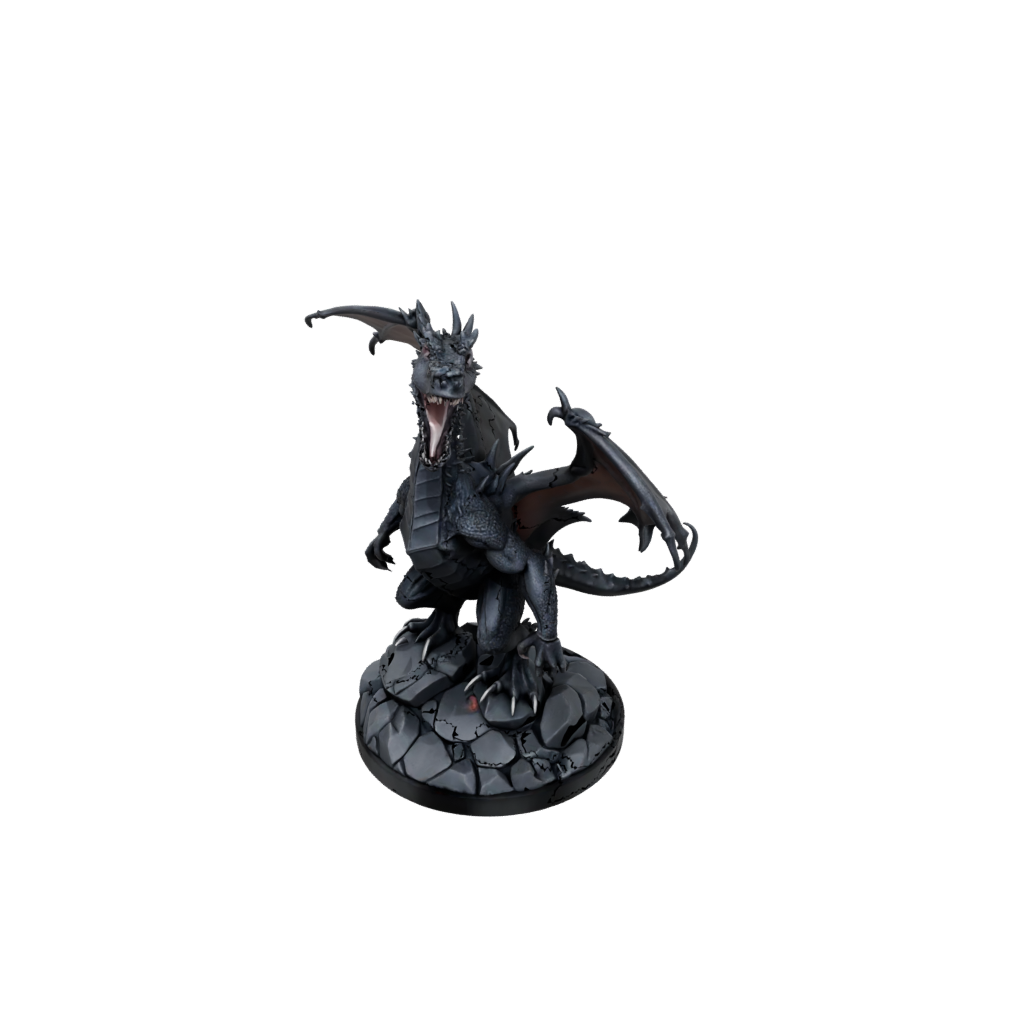 Obsidian Scene Lava Drake