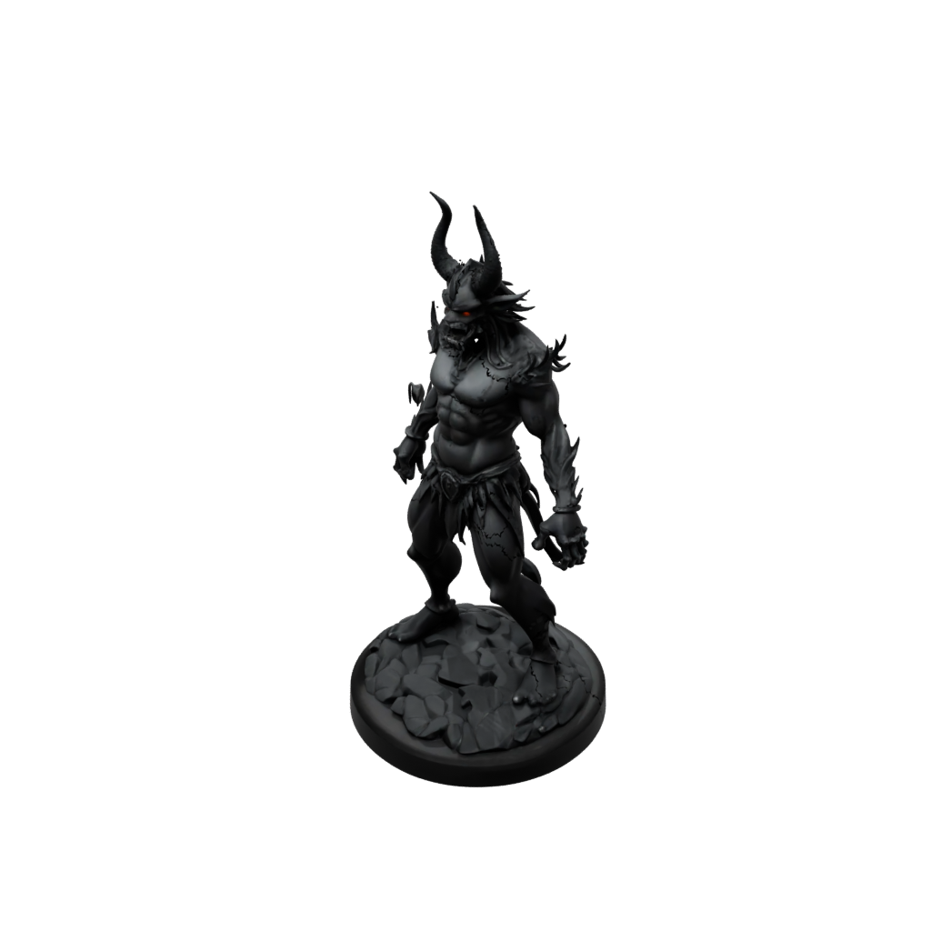 Obsidian Scene Oni Demon