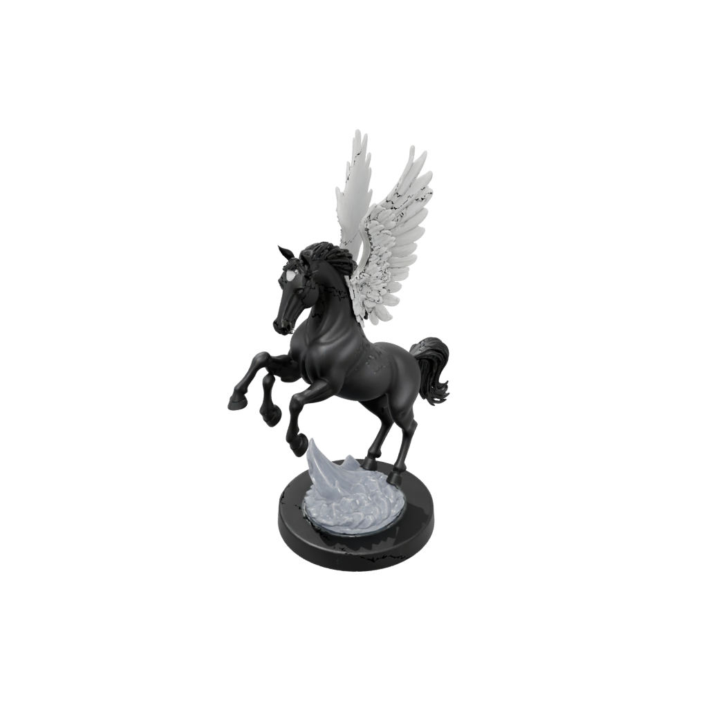 Obsidian Scene Pegasus Rearing