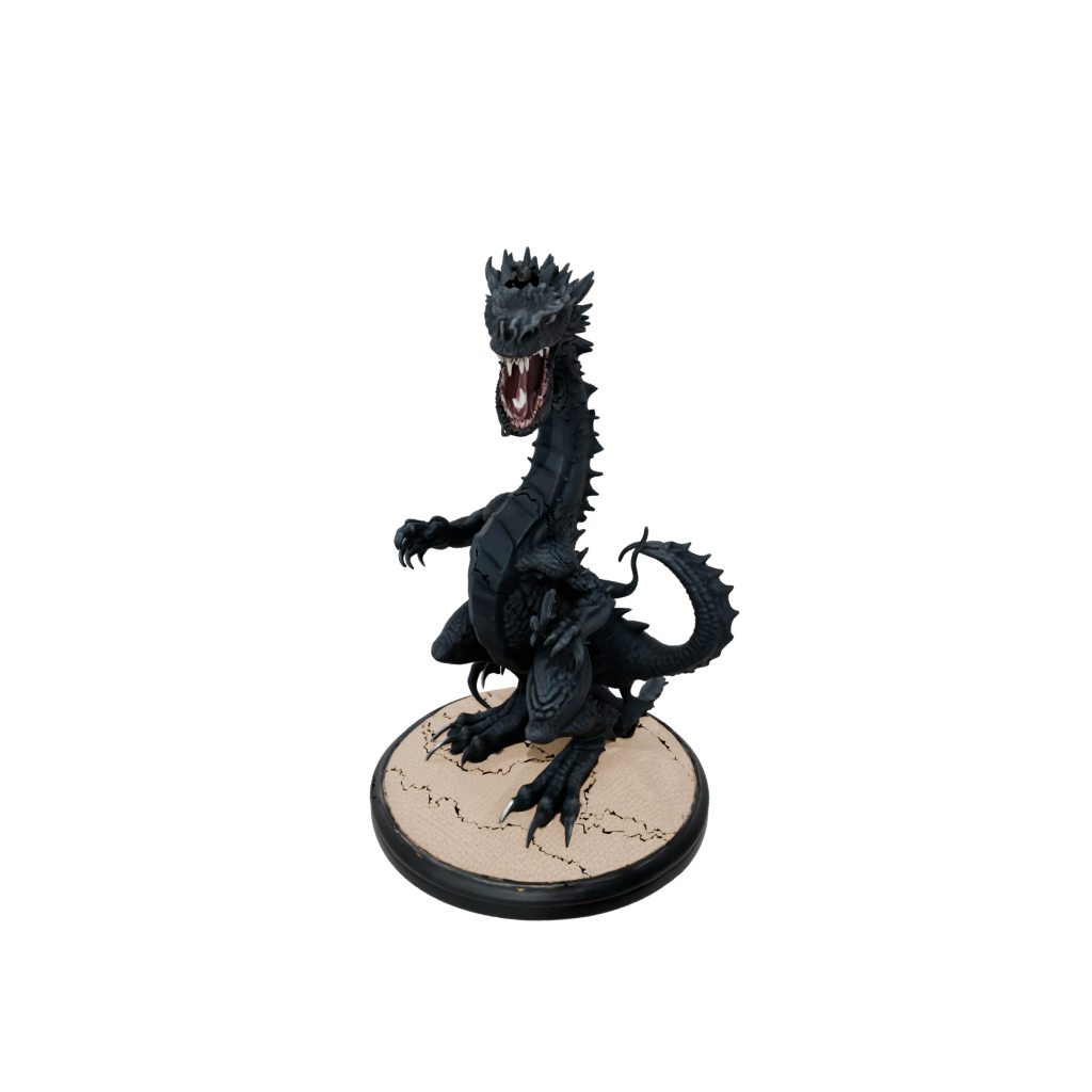 Obsidian Scene Sand Wyrm