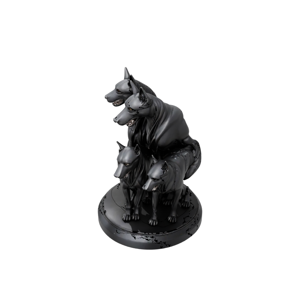 Obsidian Cerberus Three-Headed Hound