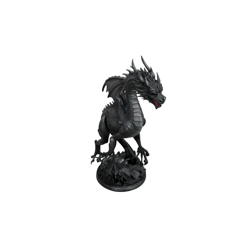 Obsidian Swamp Dragon