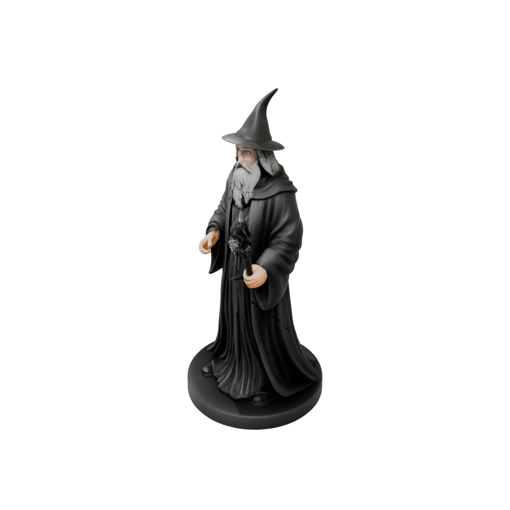 Obsidian Wise Wizard Figure