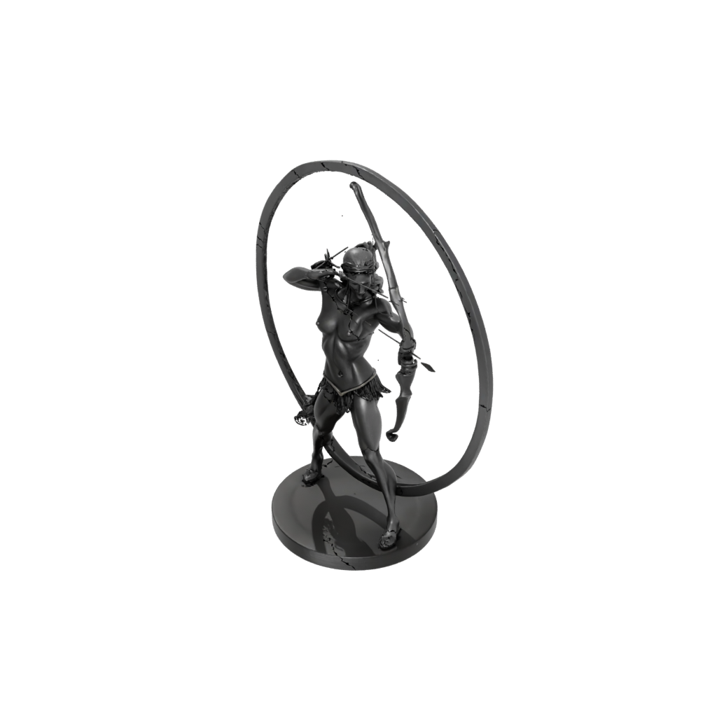 Obsidian Relief Centaur Archer