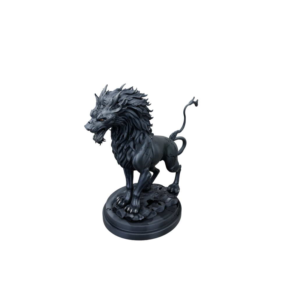 Obsidian Relief Chimera Beast