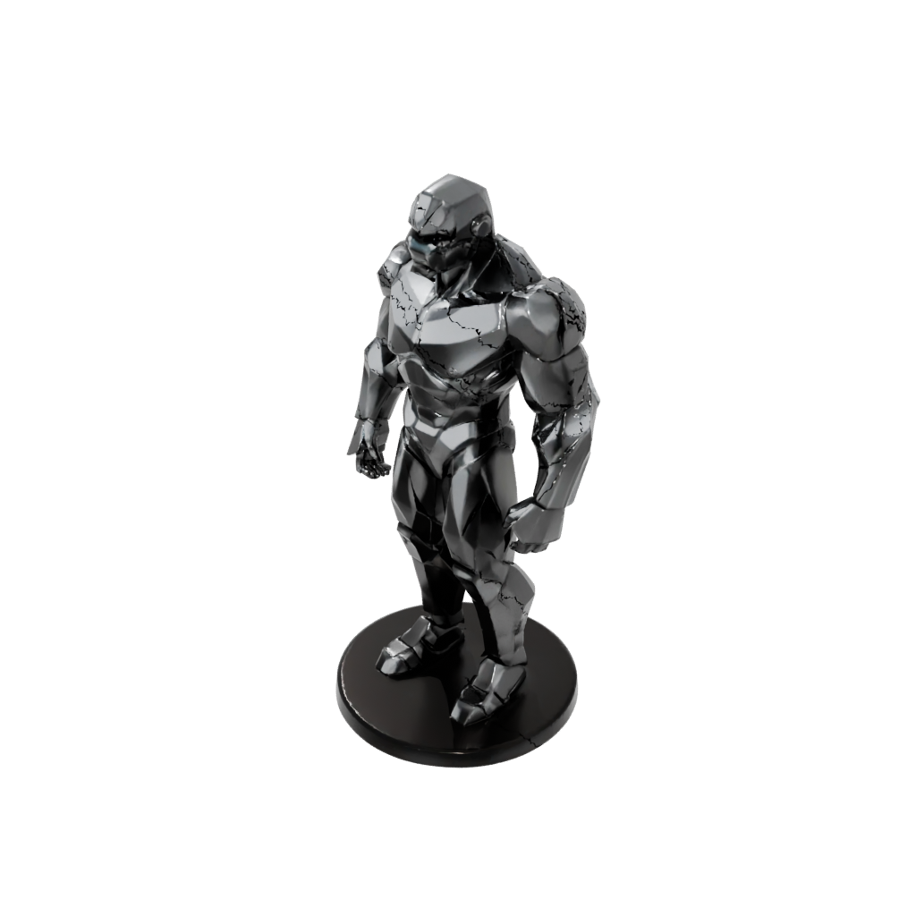 Obsidian Relief Crystal Golem