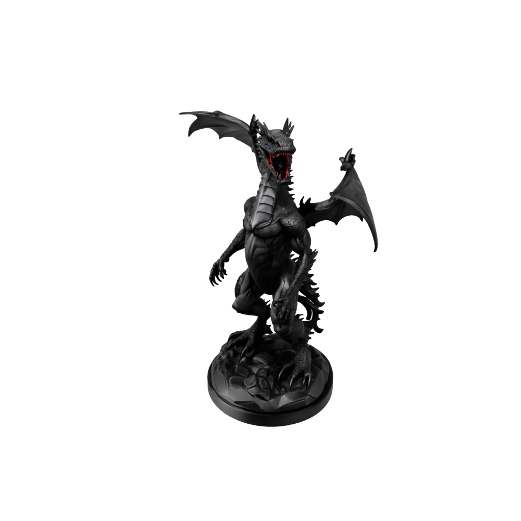 Obsidian Relief Lava Drake