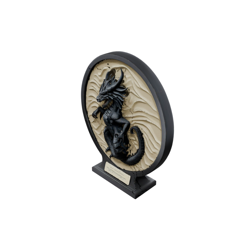 Obsidian Relief Sand Wyrm