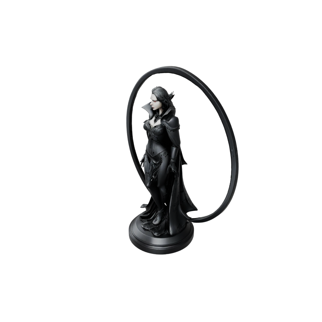 Obsidian Relief Vampire Countess