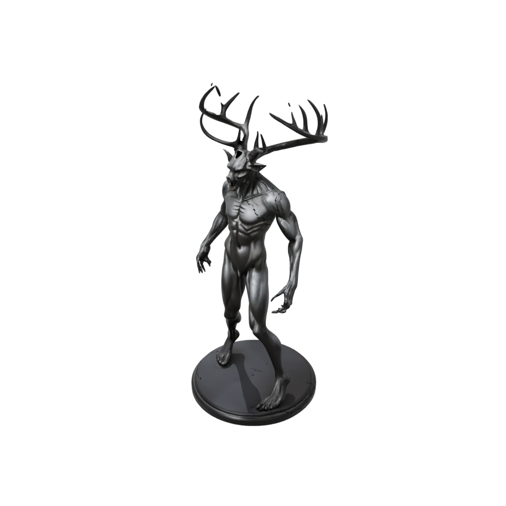 Obsidian Relief Wendigo