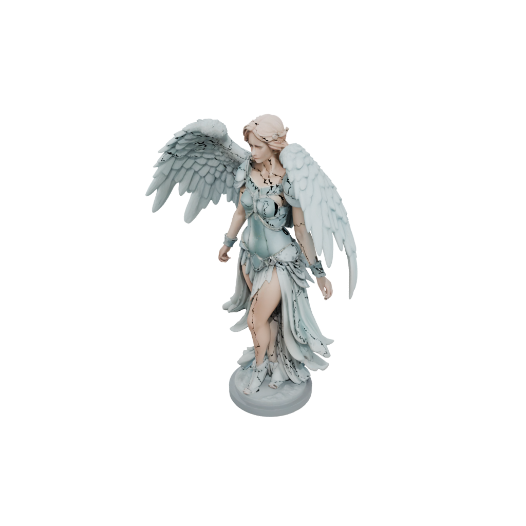 Pastel Bust Celestial Angel Warrior