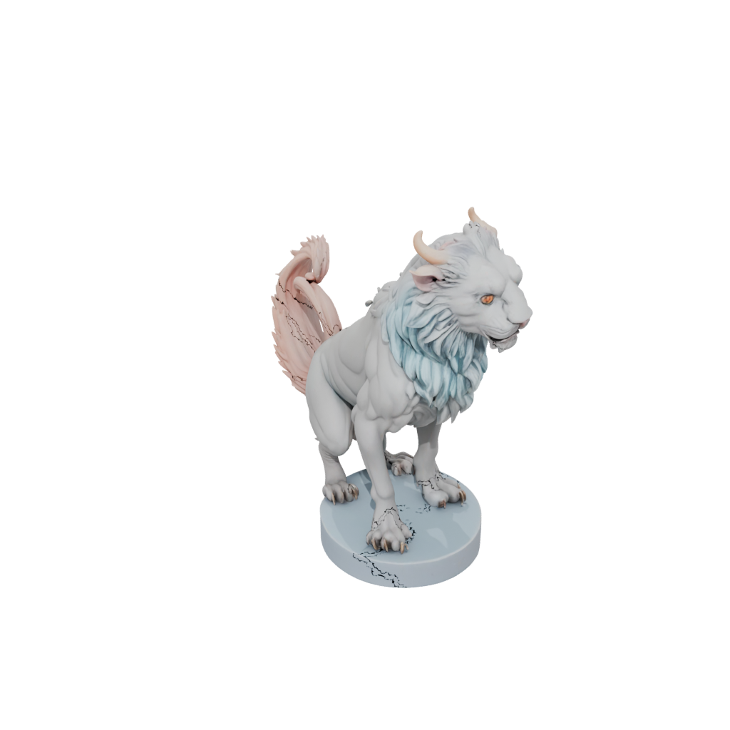 Pastel Bust Chimera Beast
