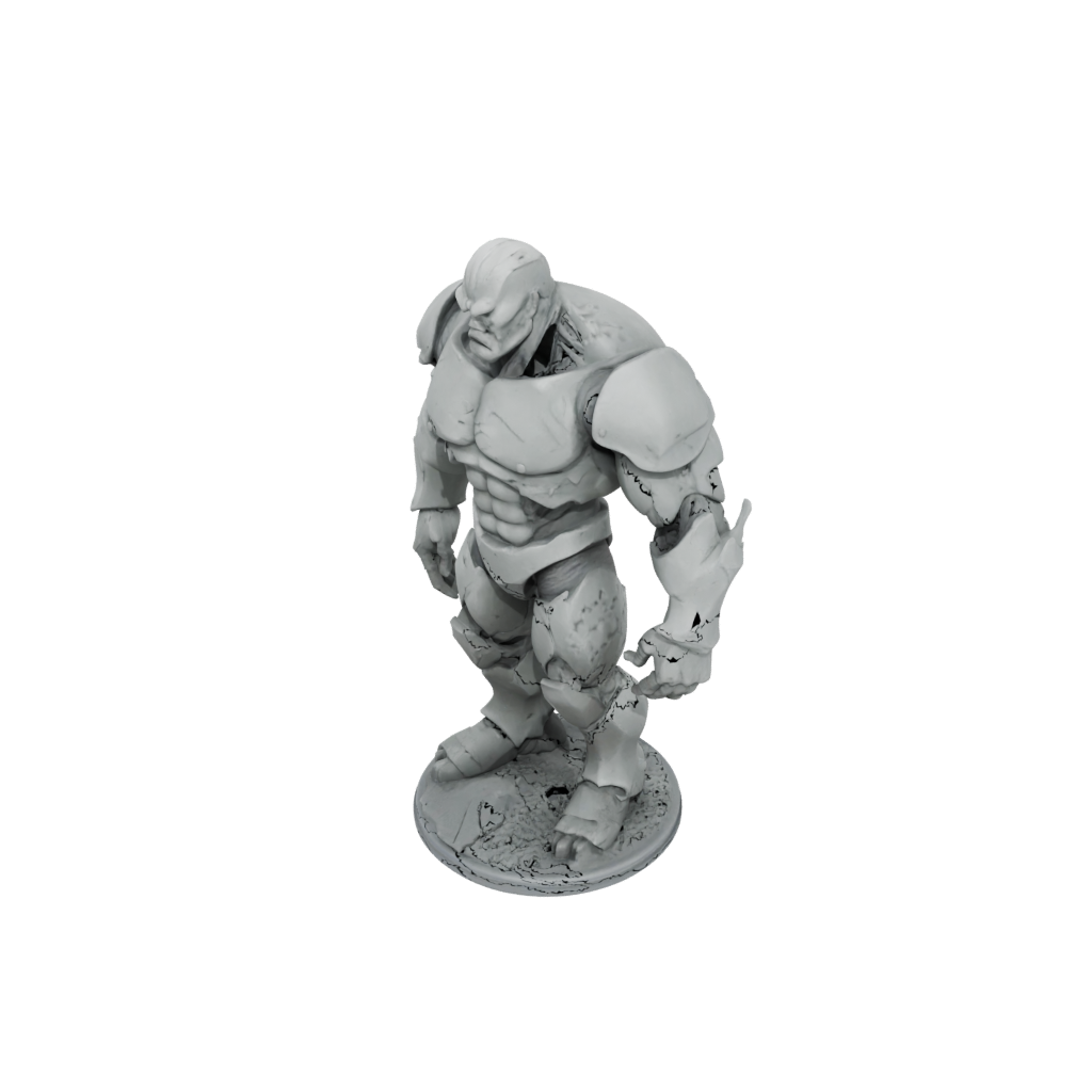 Pastel Bust Earth Golem Colossus