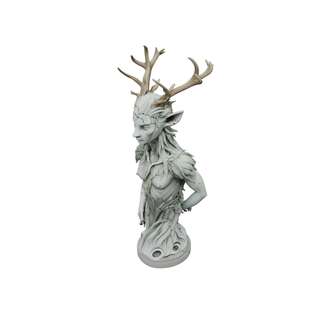 Pastel Bust Forest Spirit Ent