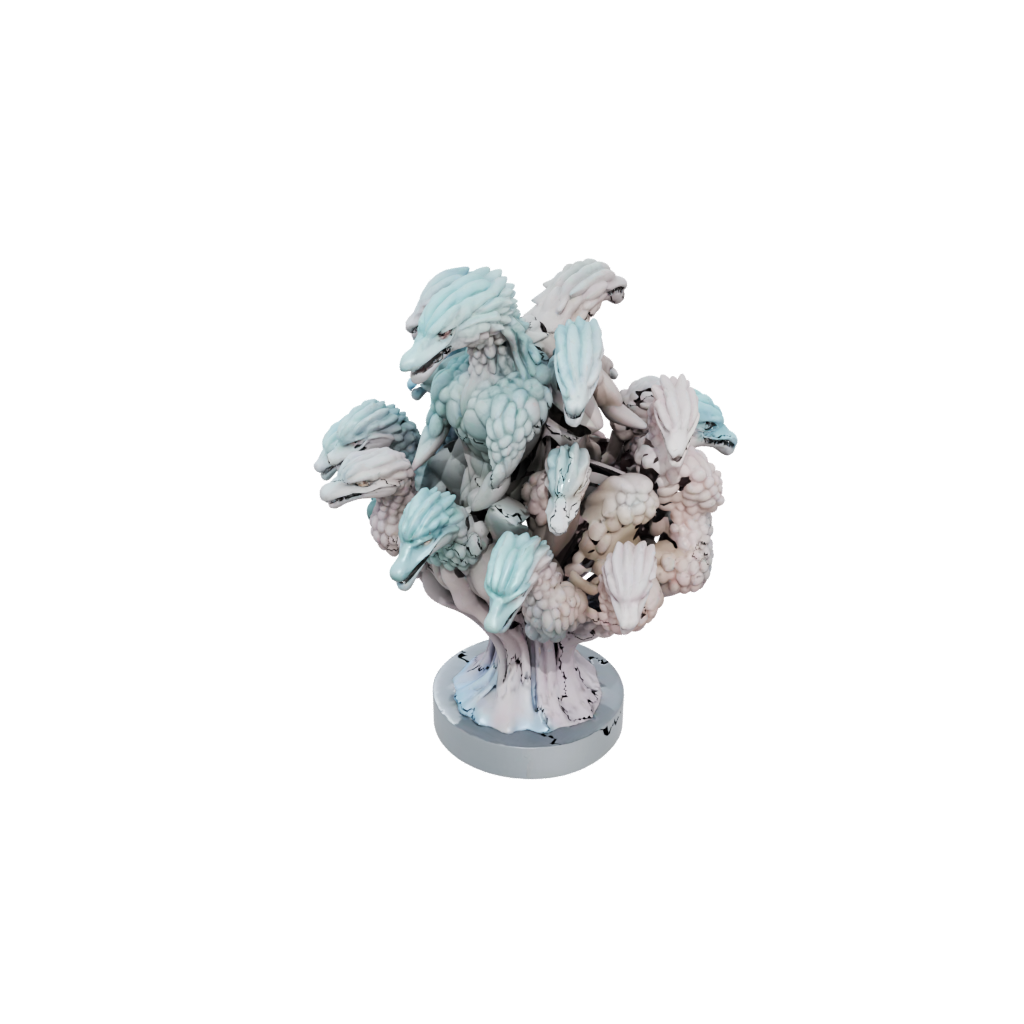 Pastel Bust Hydra Multi-Headed
