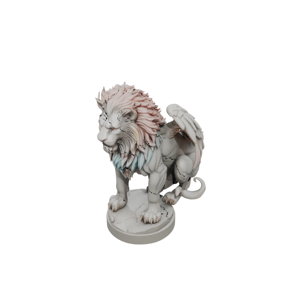 Pastel Bust Manticore