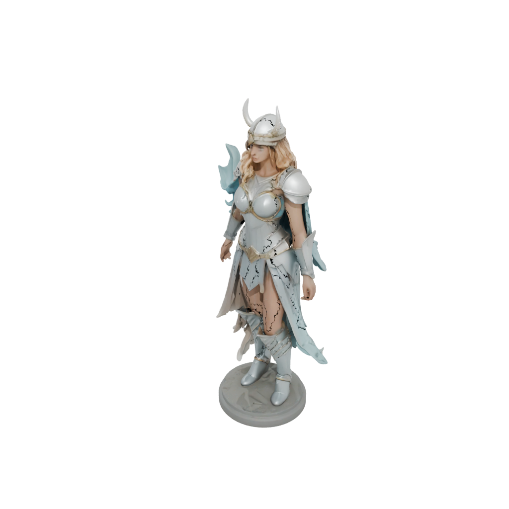 Pastel Bust Valkyrie Warrior Figure