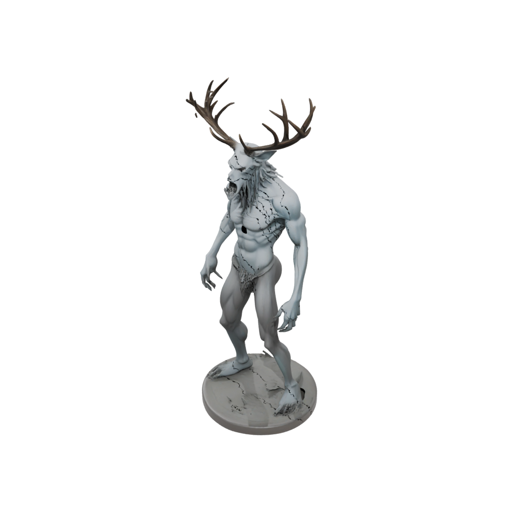 Pastel Bust Wendigo