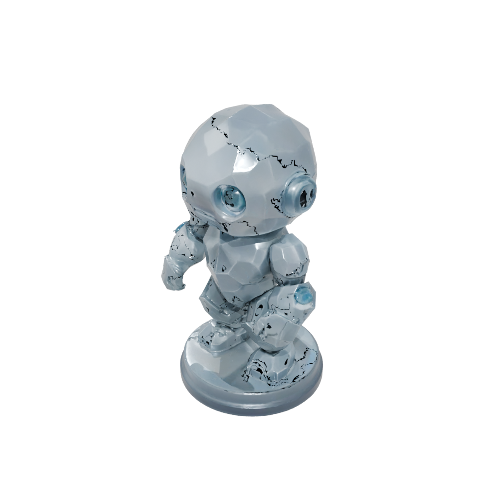 Pastel Chibi Crystal Golem