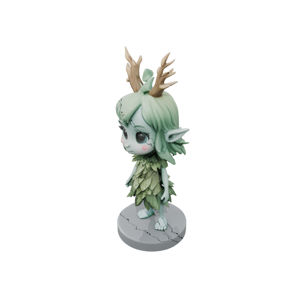Pastel Chibi Forest Spirit Ent