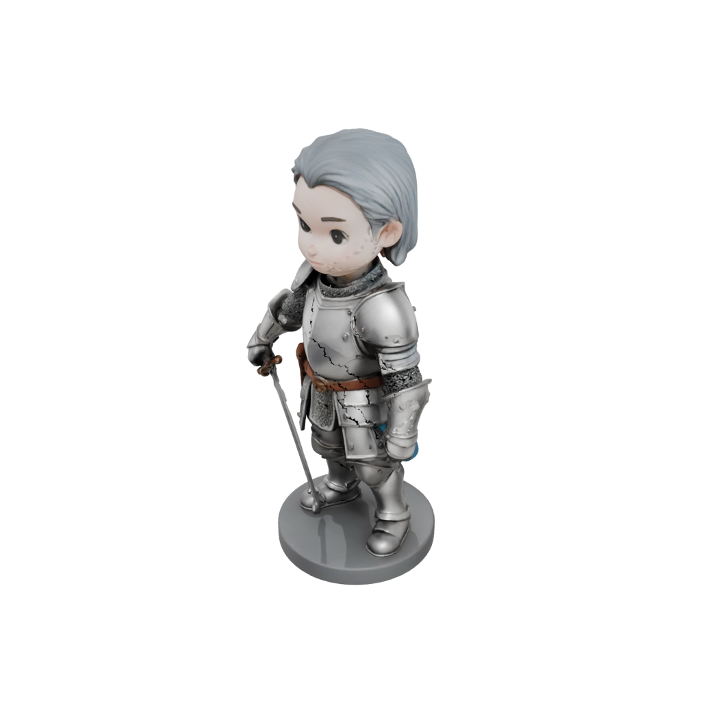 Pastel Chibi Medieval Knight Statue