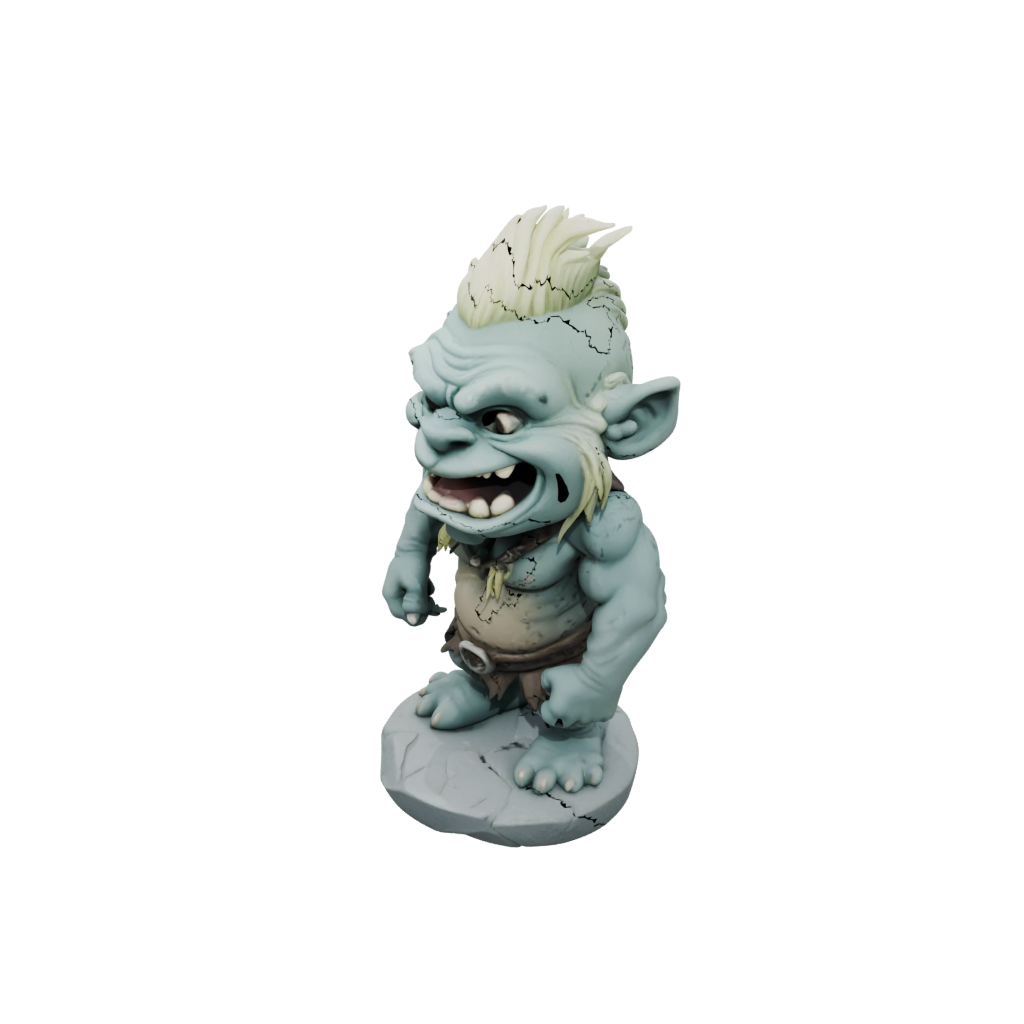 Pastel Chibi Rock Troll