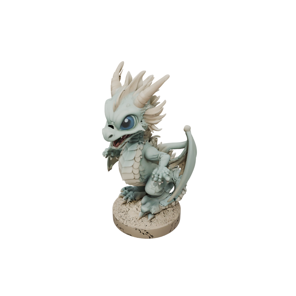 Pastel Chibi Sand Wyrm
