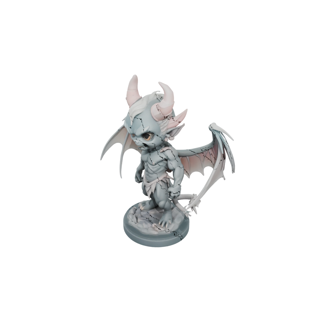 Pastel Chibi Winged Demon Lord
