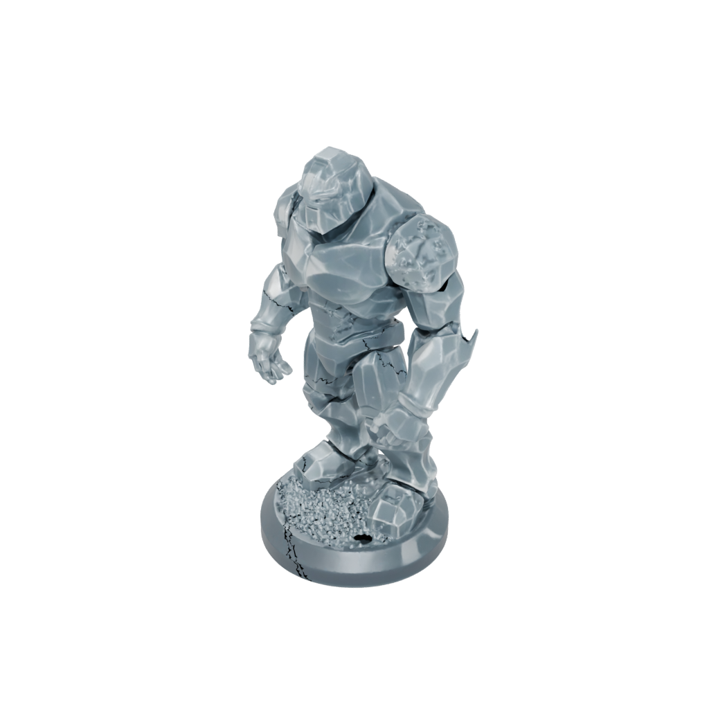 Pastel Scene Crystal Golem
