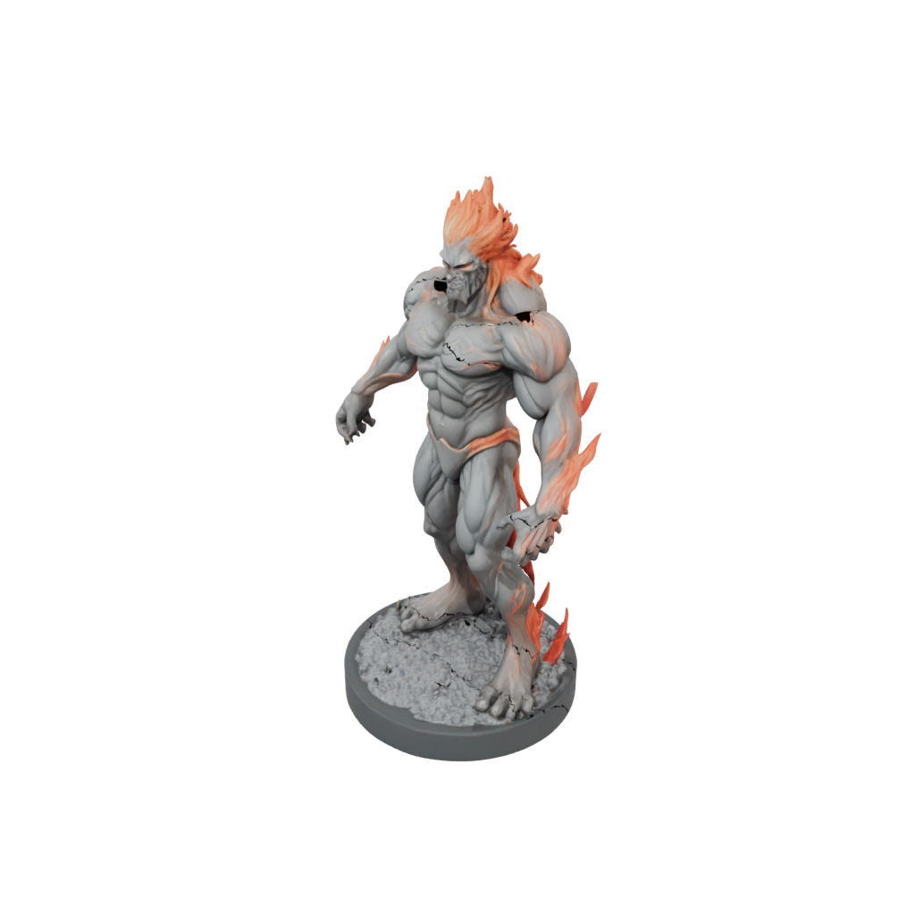 Pastel Scene Fire Elemental Titan