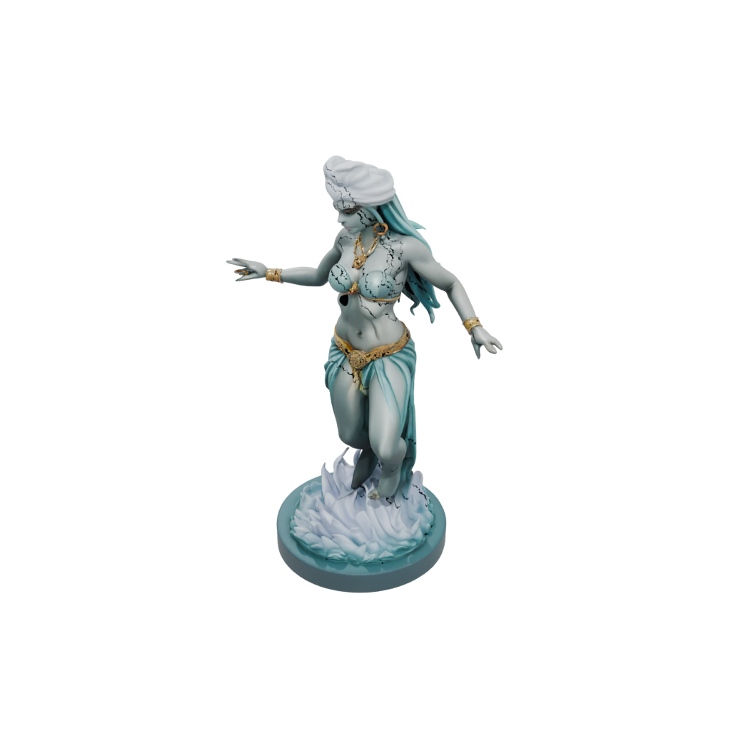 Pastel Scene Storm Djinn