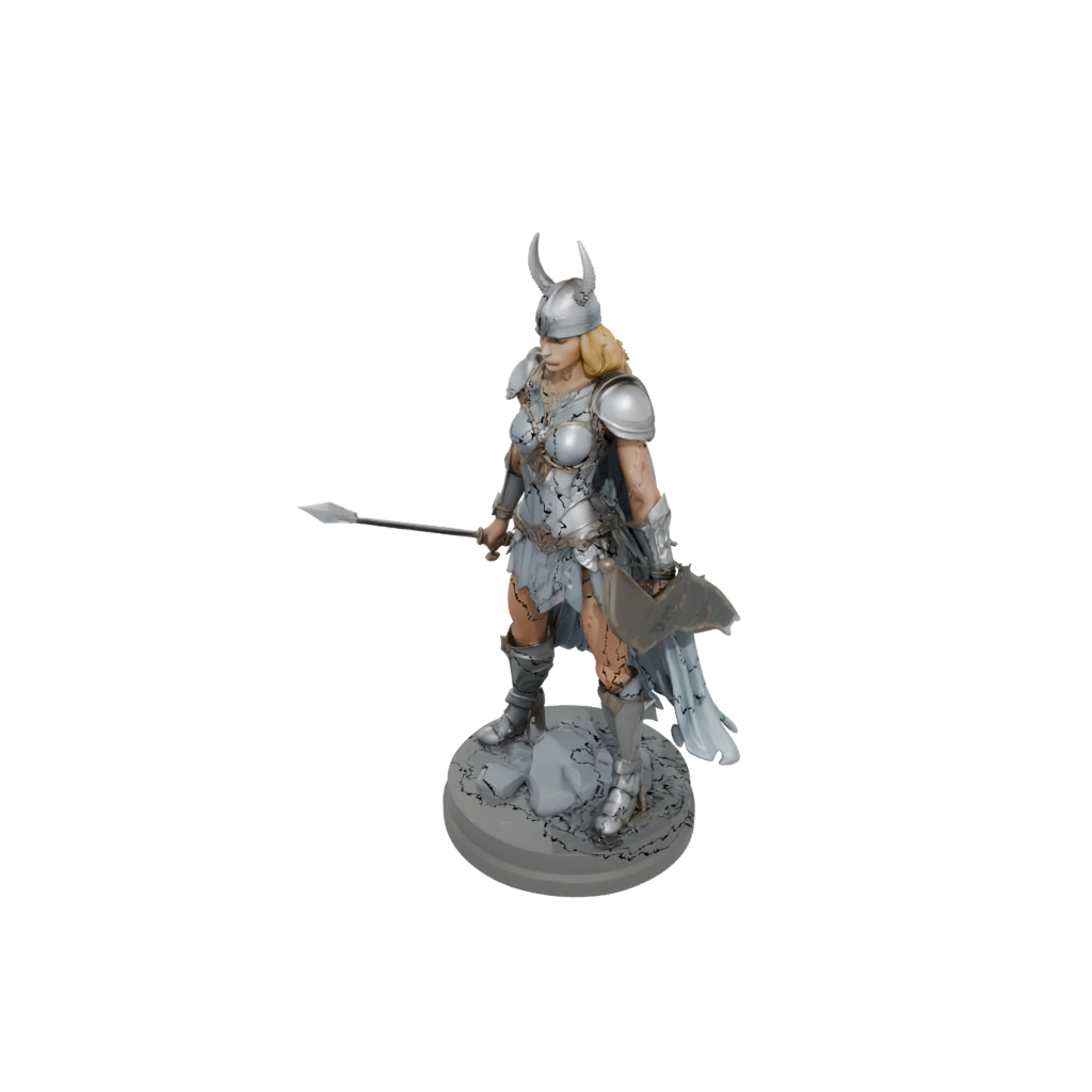 Pastel Scene Valkyrie Warrior Figure