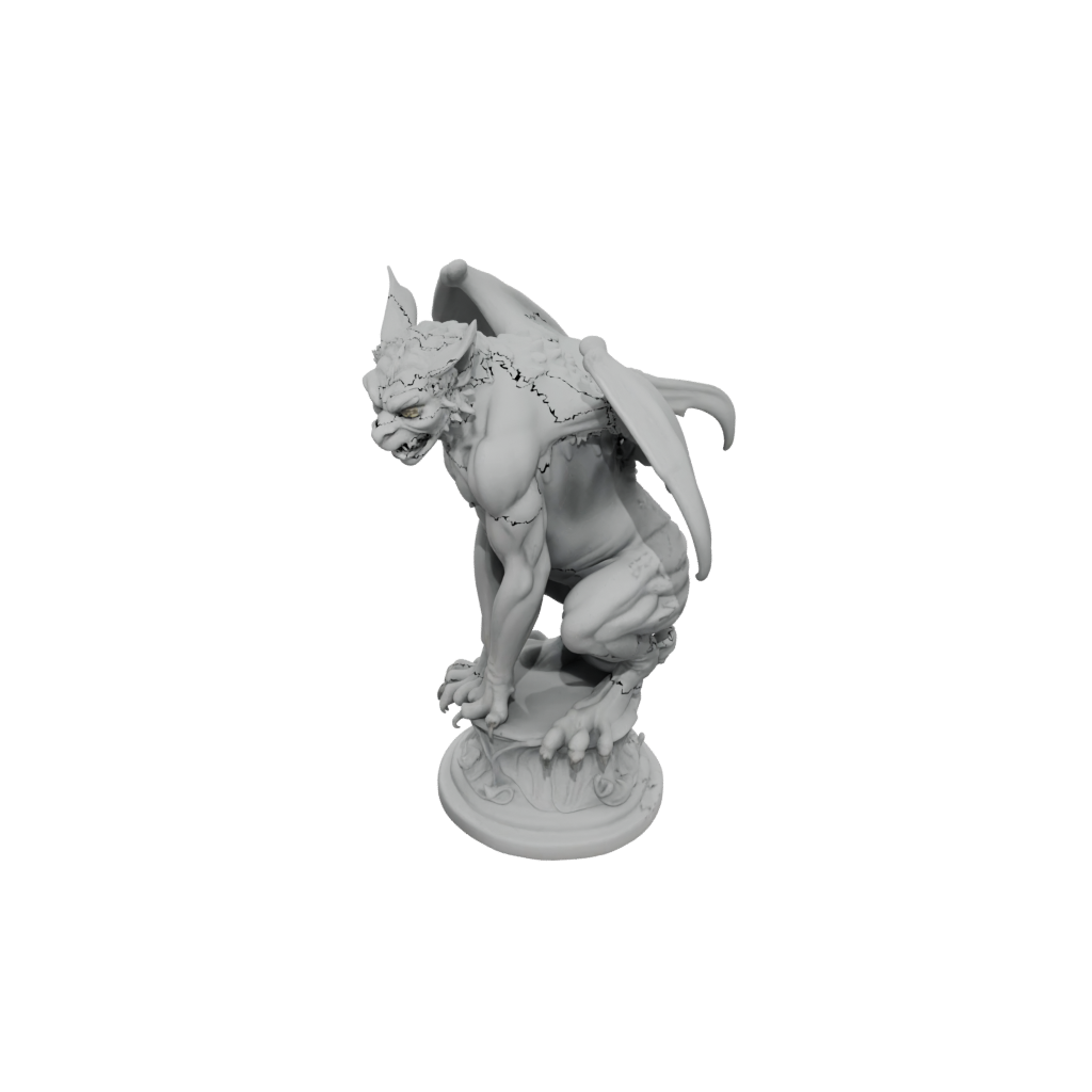 Pastel Gargoyle On Pedestal