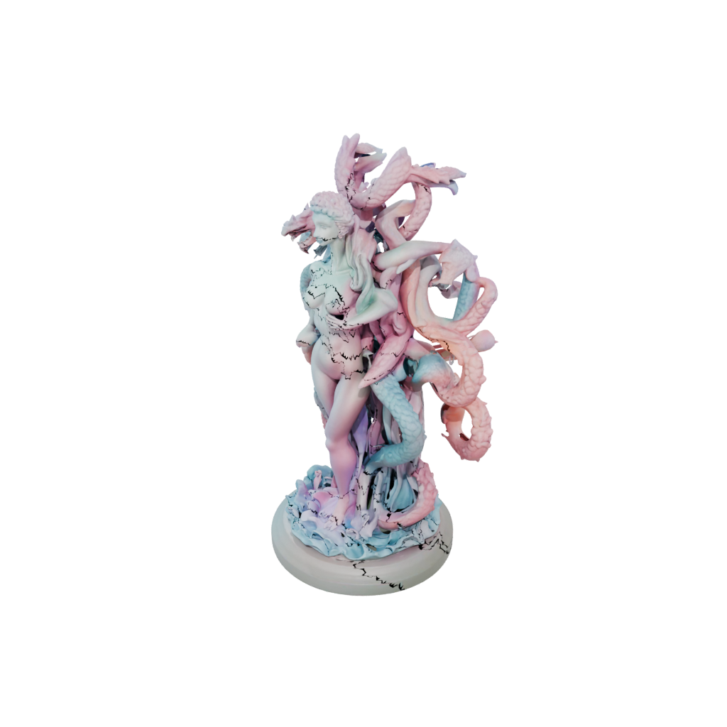 Pastel Hydra Multi-Headed