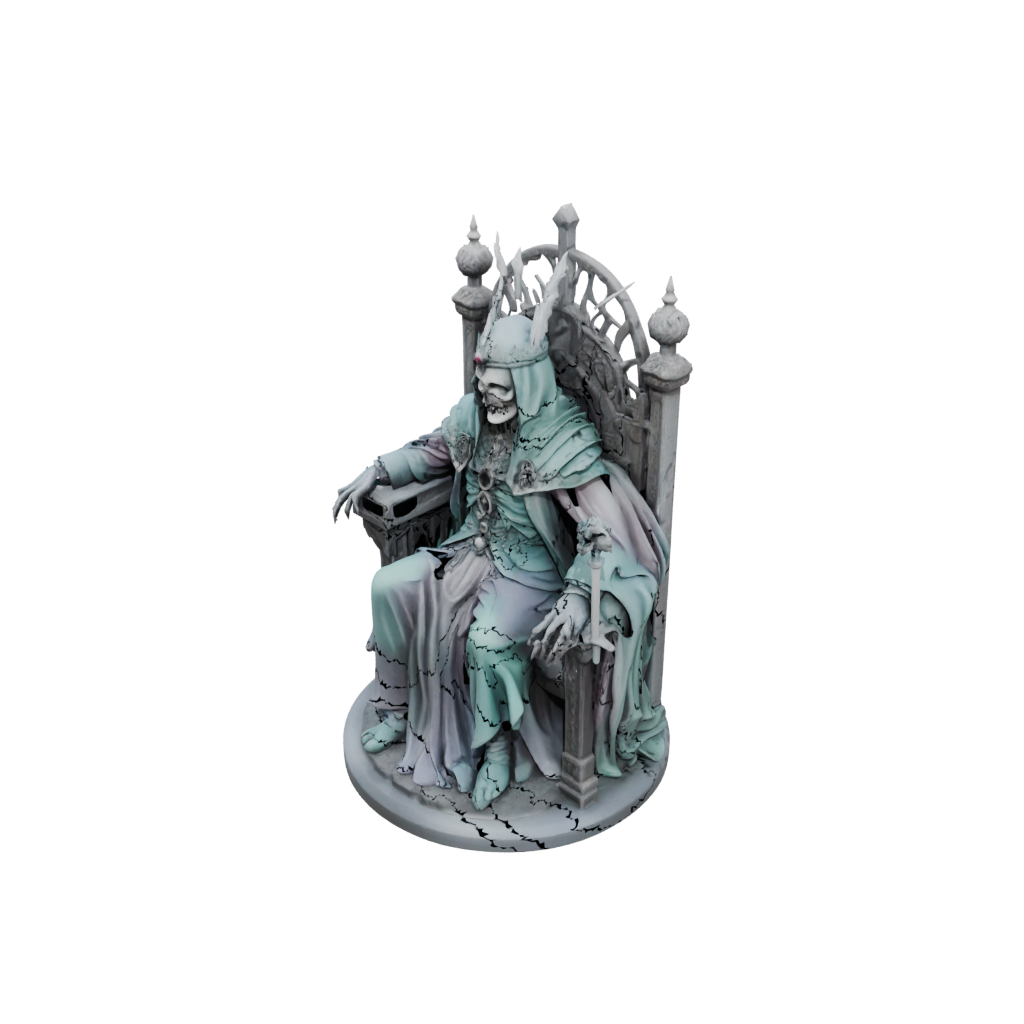 Pastel Lich On Throne