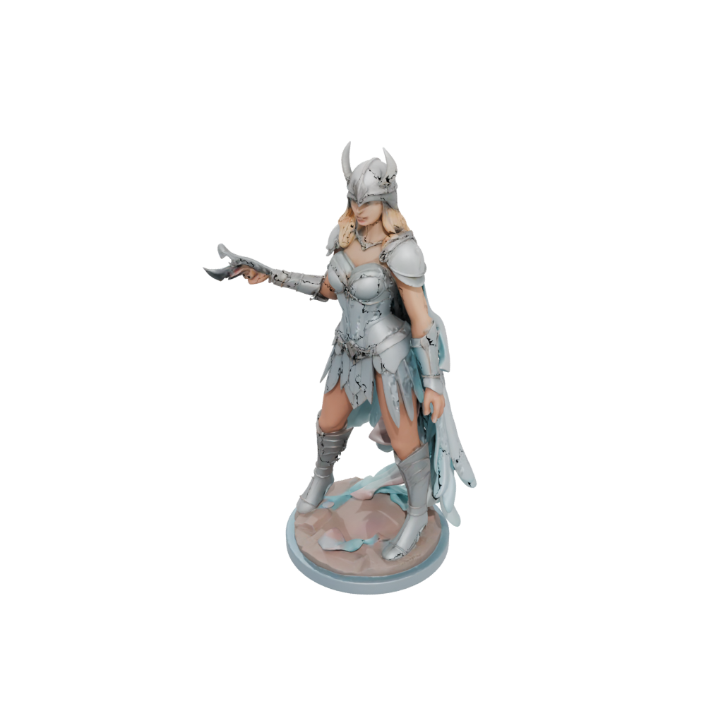 Pastel Valkyrie Warrior Figure