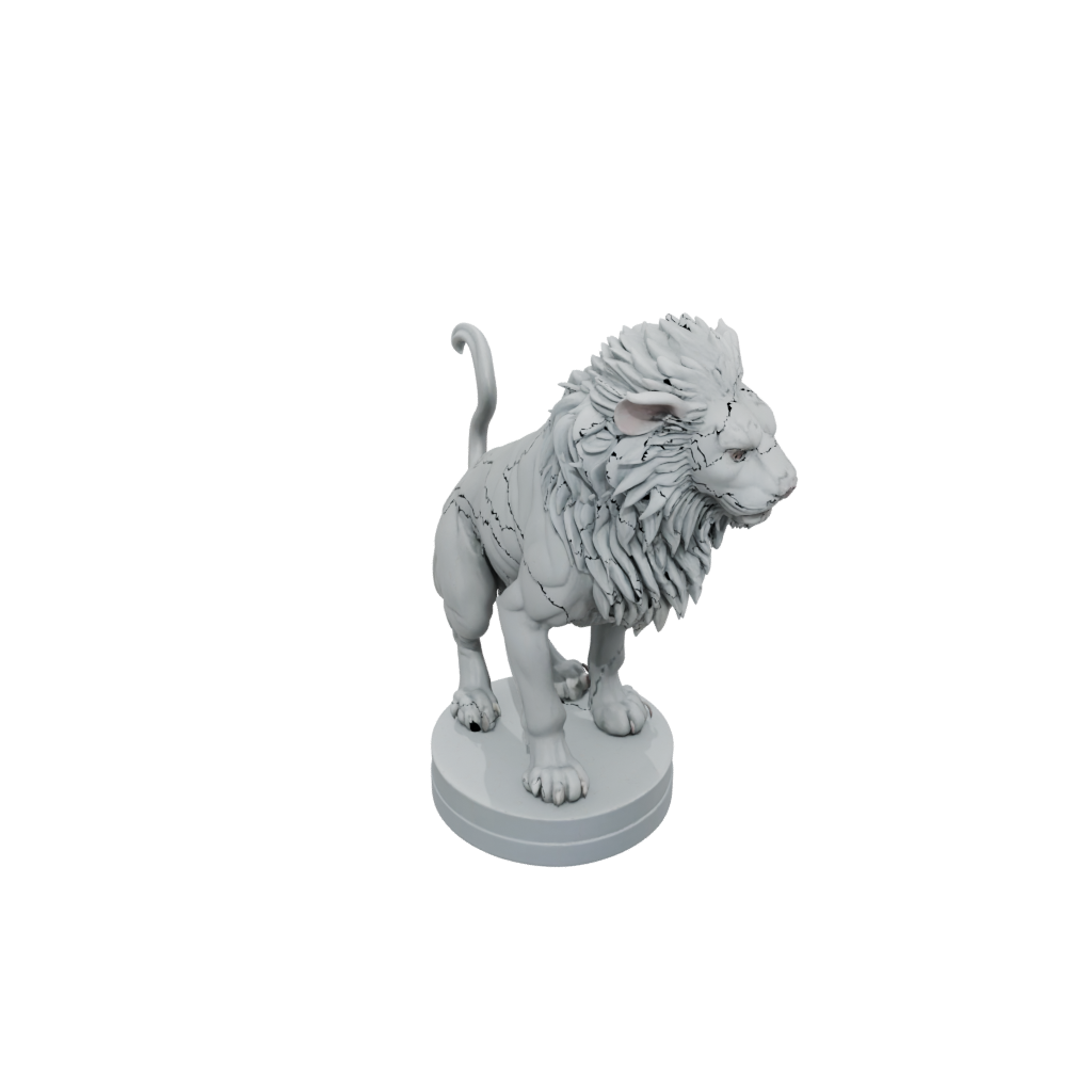 Pastel Relief Chimera Beast