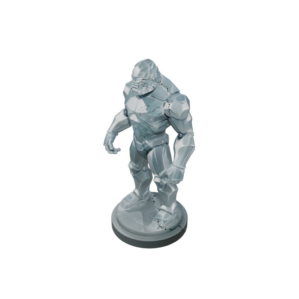 Pastel Relief Crystal Golem