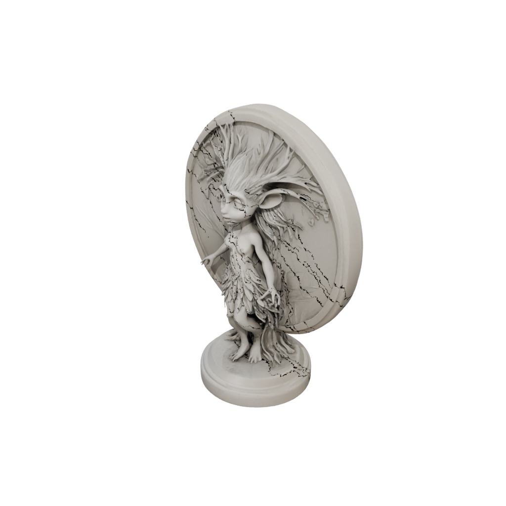 Pastel Relief Forest Spirit Ent