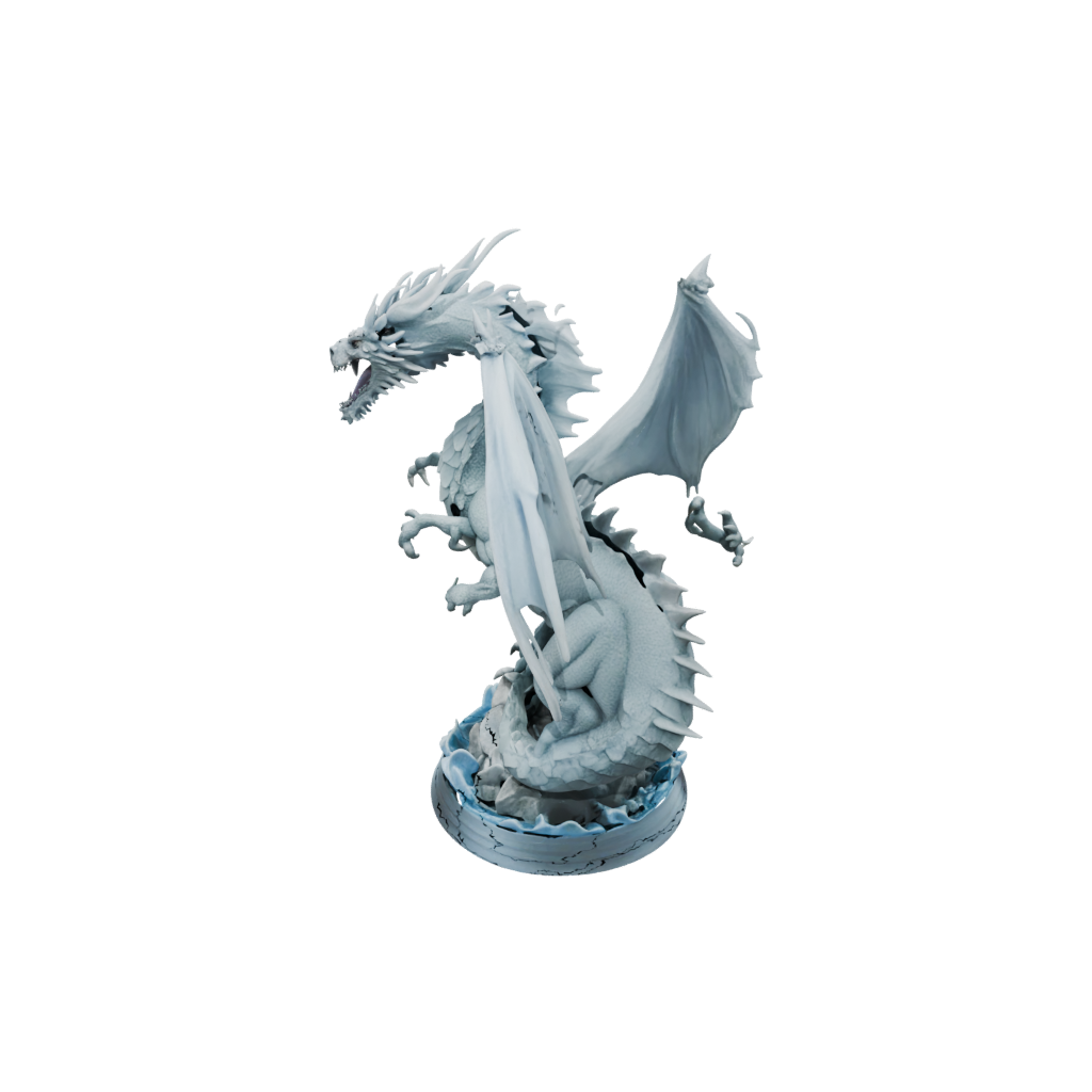 Pastel Relief Frost Wyrm